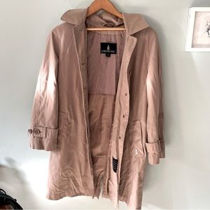 London Fog Midi Length Trench Coat